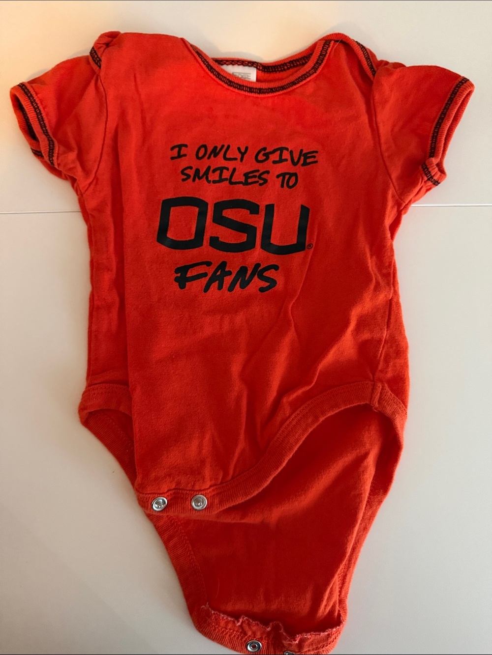 OSU Fans Orange Baby One-Piece Bodysuit